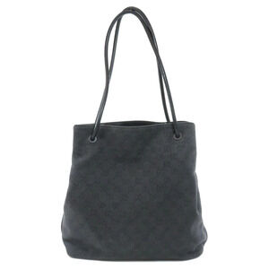 Gucci bag tote GG Black canvas Gifford Denim